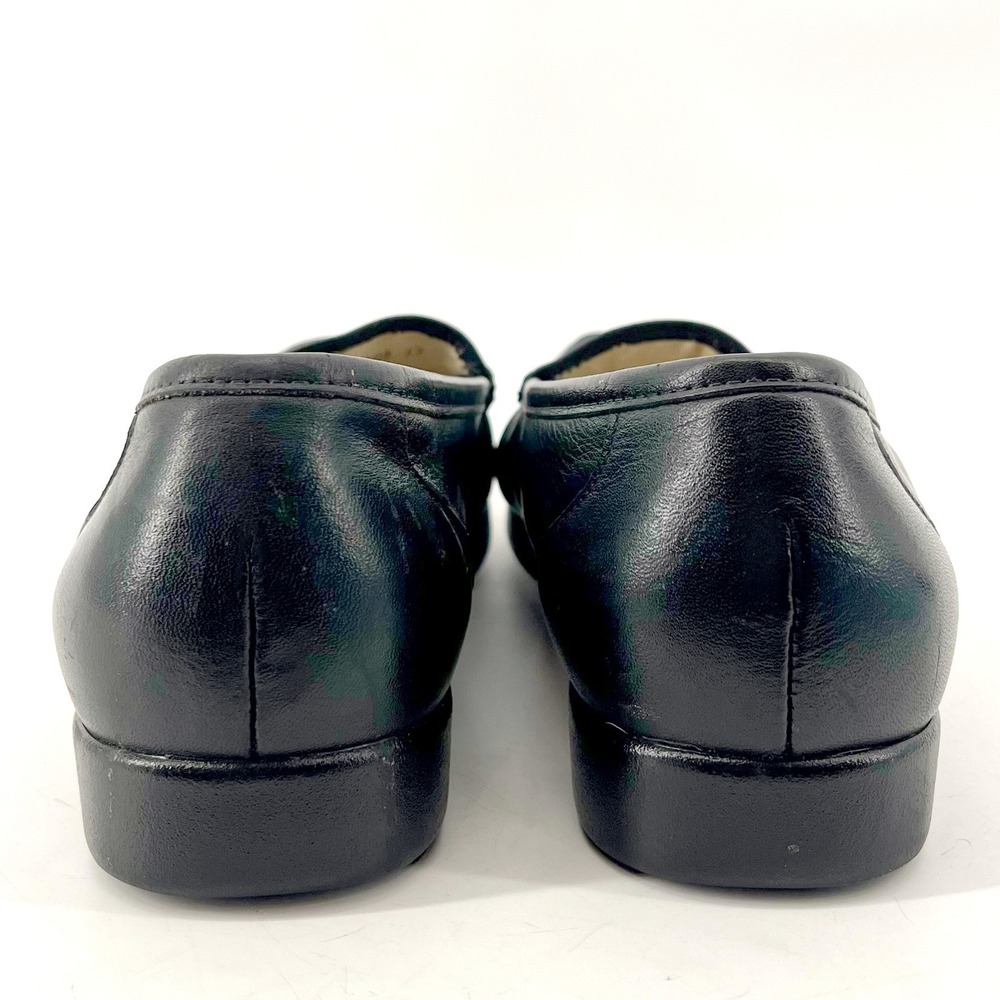SAS Tripad Leather Loafers Womens 9.5 Black Slip On Moc Toe Professional Comfort - Picture 7 of 8